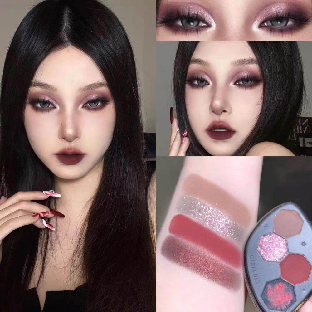 Girlcults Eyeshadow Palette Long Lasting Chameleon Shimmer Glitter Matte Eye Shadow High Pigmented Eye Paletas