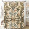 Classic Floral Shower Curtain Damask Print Bathroom Decor for Home Decoration in Bathrooms Kitchens