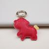 Piele PU 2027 Anul Oii Formă Pandantiv Adorabil Design Colorat Coadă de Inimă Pentru Decor Geantă Accesorii Chei Cadou