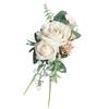 Handmade Flower Wristbands Wrist Flower Realistic Rose Boutonniere for Bridesmaid and Event Decoration Optional Color