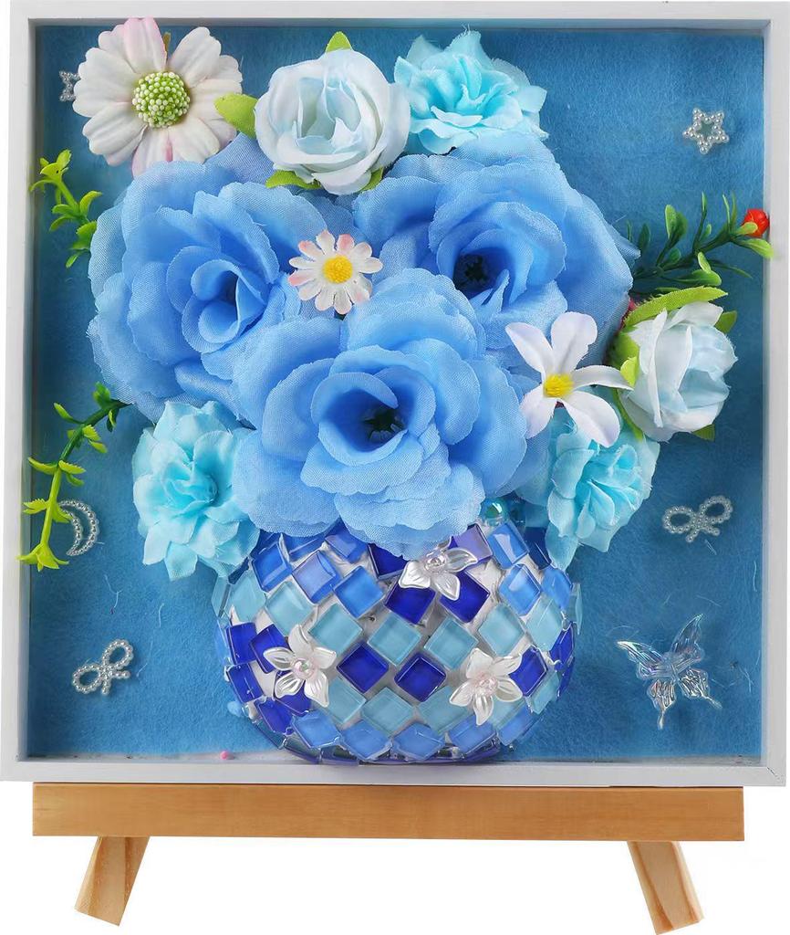 Children's 3D Mosaic Vase DIY Kit - Team Activity & Mother's Day Gift