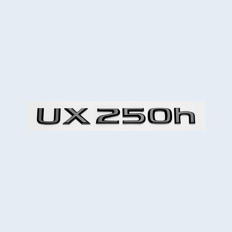 3D ABS Chrome Black UX200 UX250h UX260h Emblem Car Tail Letters Trunk Logo Badge Sticker for Lexus UX Series Accessories
