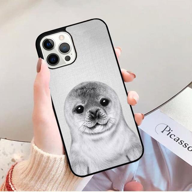 Baby Seals Phone Case Back Cover for iPhone 17 Air 16 15 14 13 11 12 Pro Max Plus Shell Coque