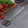Outdoor-Kohlenklemme, Eisen verlängerte Kohlenklemme tragbare Grillkohlenklemme Feuerzange Edelstahl lange Zange Feuerzange