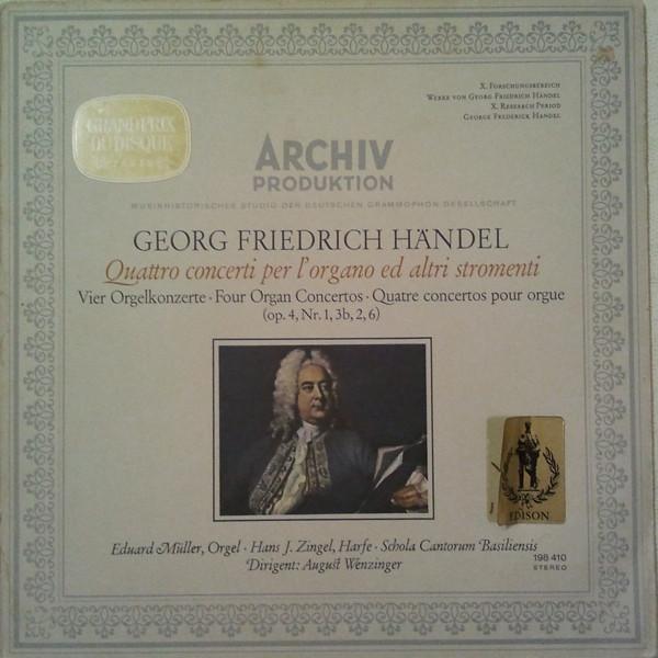 

LP Record GEORG FRIEDRICH HNDEL - Quattro Concerti Per L organo Ed Al 198410 Archiv Produkti EU Classical Used