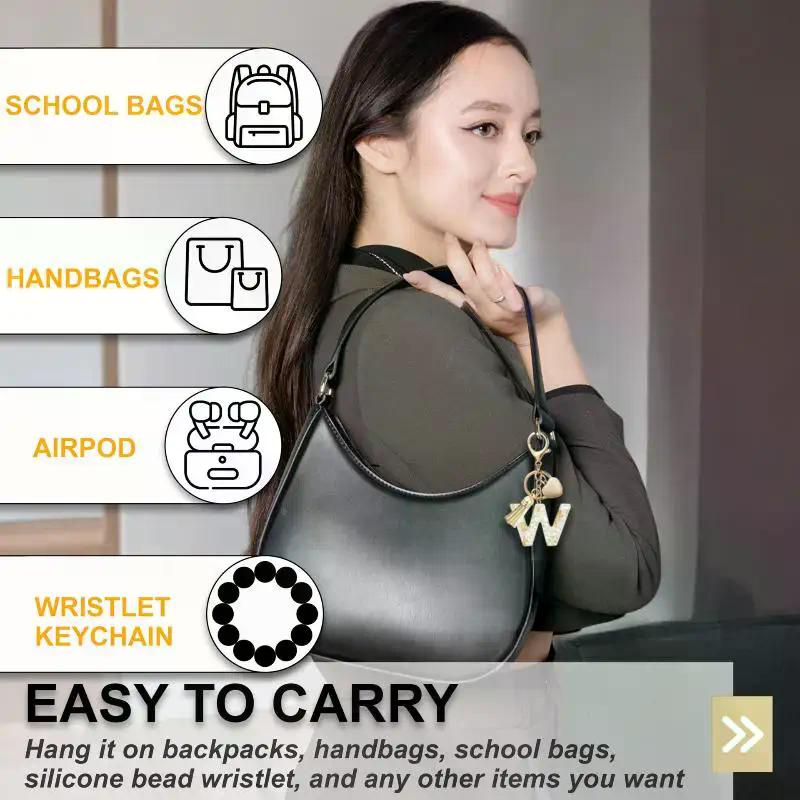 26 Initialen Alphabet A bis Z Schlüsselanhänger Beige Herzförmige Quaste Schlüsselanhänger Mode Tasche Hängendes Ornament Auto Anhänger Geschenke