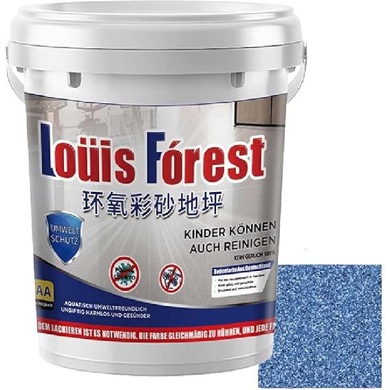 High-Gloss Marble Effect Epoxy Floor Coating, Louis Forest Epoxy Floor Paint, Garage Floors Paint, Waterproof Water-Based Epoxy Floors Paints, Marble