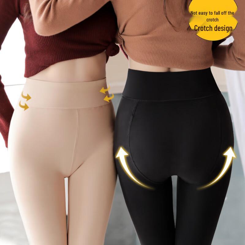 Langsha Women's Slimming Bare-Leg Effect Fleece Tights