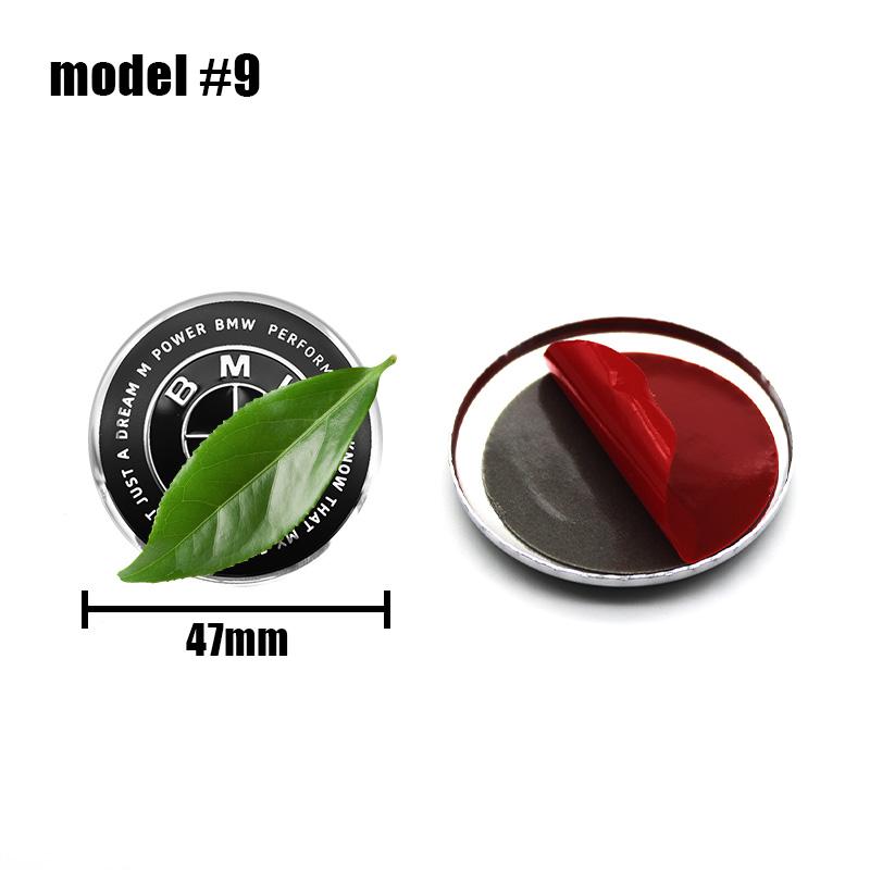 1Pcs 45mm 57mm 3D Car Steering Wheel Center Badge Sticker Auto Decal Accessory For BMW E60 E93 E87 G01 G20 X3 X5 F30 F20 E36 E46