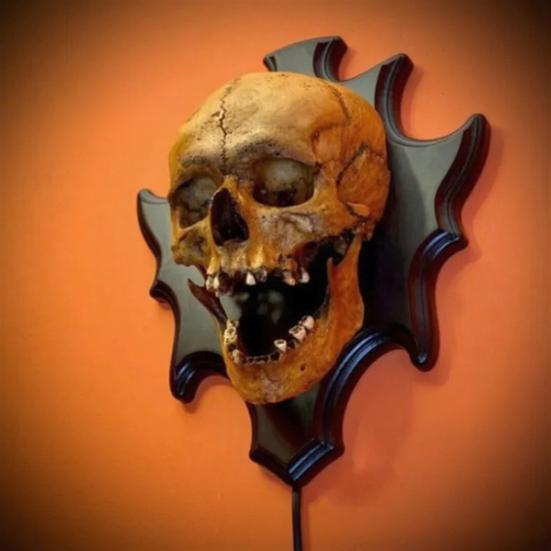 LED Halloween Skull Lamp Energy-Saving LED Bulb Technology Halloween Skeleton Night Light Bedroom Living Room Decor