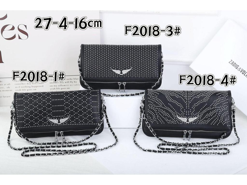 2025 Nová dámská crossbody kabelka-clutch s kamínky a křídlem