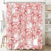 Bicycle Shower Curtain PrintPatterned Design for Bathroom Decor Red and White Bicycle-themed Shower Curtains 270x180cm (Large)