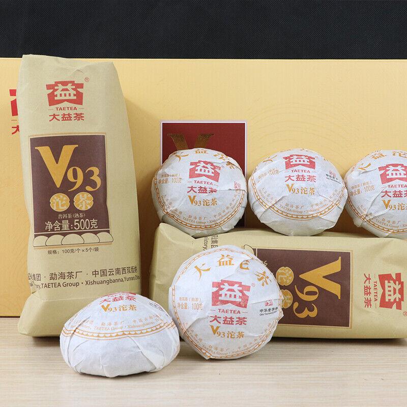 Dayi V93 Yunnan Menghai TAETEA Pu-erh Chinese Pu'er Tea Tuo Cha 2018 Ripe Puer
