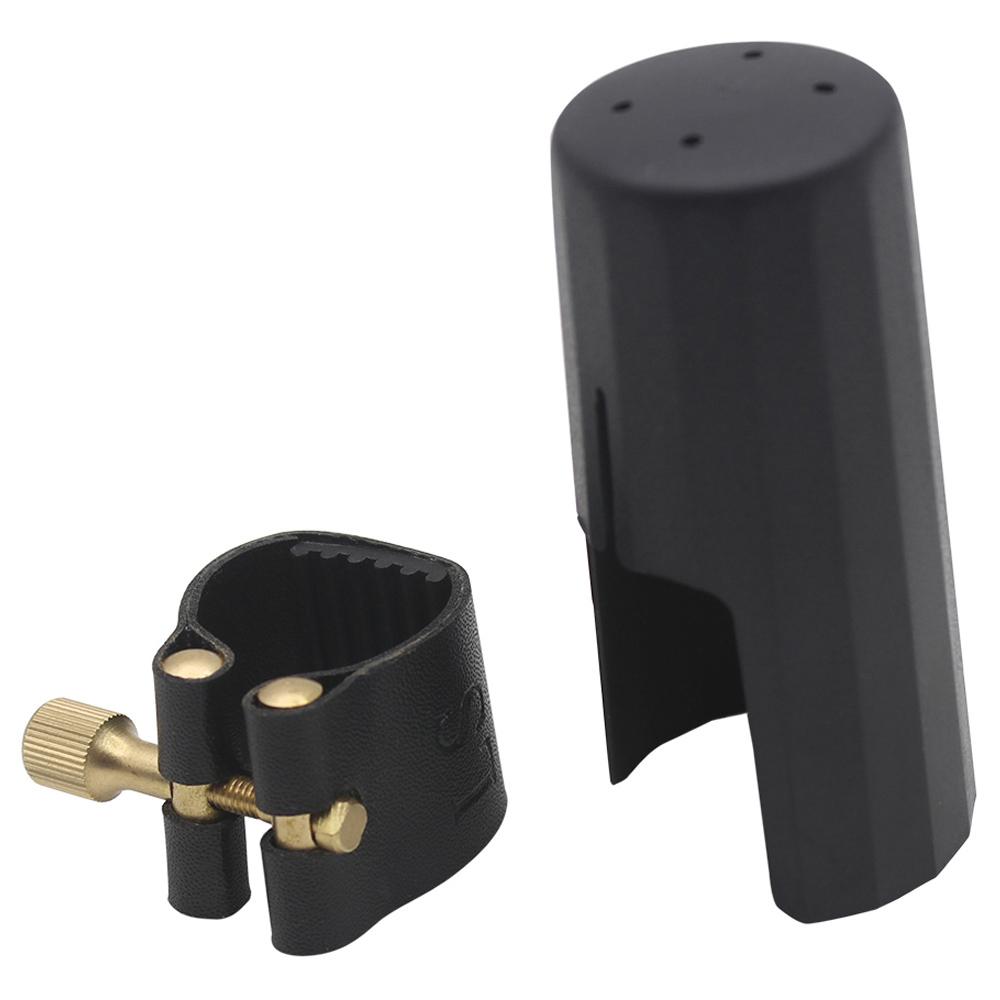 Clarinet Mouthpiece Ligature And Cap Alto Soprano Tenor Saxophone Leather Buckle Clamp\Clip Woodwind Instrument Accessories