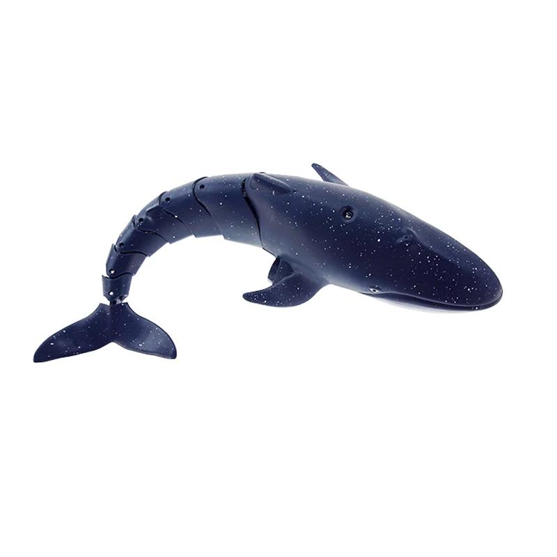 RC Shark 2.4G Simulation Remote Control Animals with Lights Submarine Robots Fish Electric Toys for Boy Upgrade Spray WaterToy
