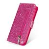 Wallet Bling Glitter Magnetic Flip Zipper Leather Case For Samsung Galaxy S24 FE S23 Ultra S22 Plus S21 S20 FE S10 20 10 9