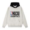 Fear of God Essentials NBA Macao Sport Hoodie Light Heather/Black Men Tops Grey 192NB252023F