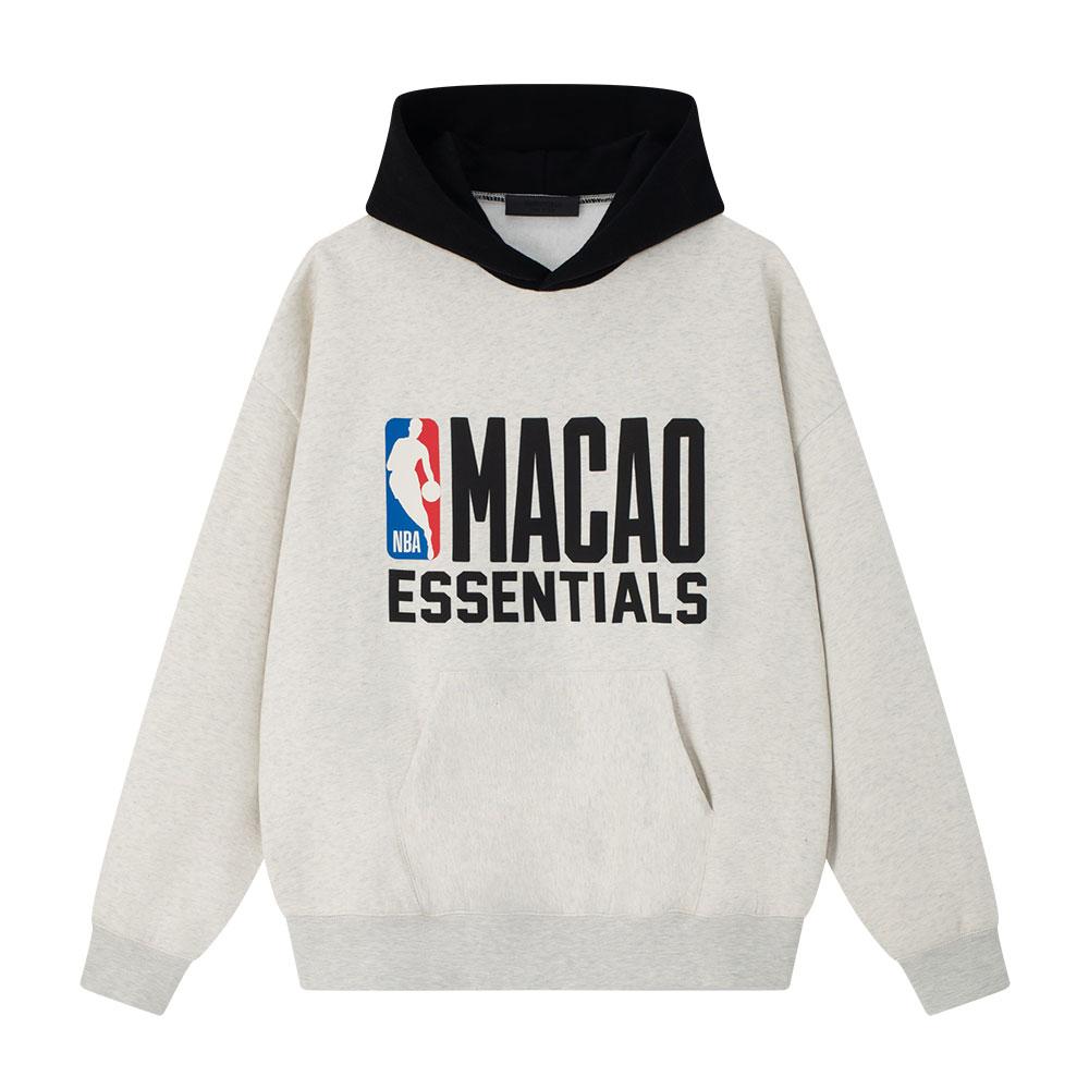 

Fear of God Essentials NBA Macao Спортивна толстовка Світло-сірий/Чорний Чоловічий одяг Сірий 192NB252023F XL