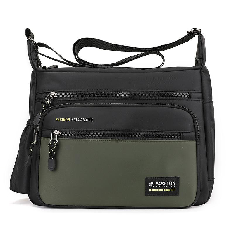 Large capacity men's messenger bag travel shoulder bag leisure trend bag men's fashion multi-functional waterproof backpack