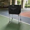Basketball Storage Cart Foldable Sports Organizer Large Basket for Court