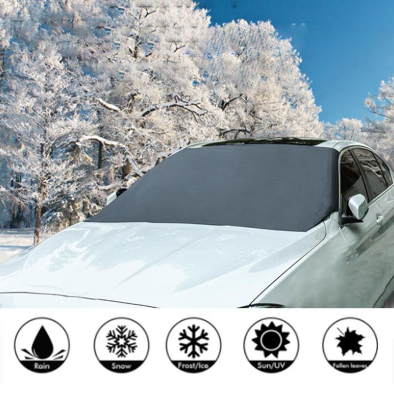 Sunshade Cover Car Windshield Snow Sun Shade Waterproof Protector Automobile Magnetic Cover Car Front Windscreen Cover