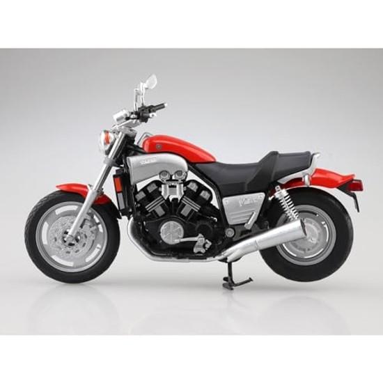 Aoshima Cultural Materials Co. SkyNet 1/12 Finished Model Bike Yamaha Vmax Fire Red