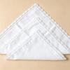 Set aus Baumwoll-Taschentüchern mit weißer Spitzenborte, Faltbare quadratische Taschentuch-Tücher für DIY-Stickerei, Taschentücher für die Hosentasche, Für Hochzeiten, Braut und den täglichen Gebrauch