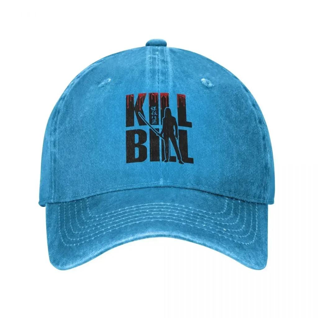 Kill Bill Japan Film Baseballkepsar Hattori Hanzo Sliten Denim Tvättad Keps Hatt Löpning Golf Justerbar Passform Snapbackkeps