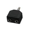 Interconnects Black Video Accessories 3.5mm To 2 RCA Female Male Y Splitter Audio Adapter Converter