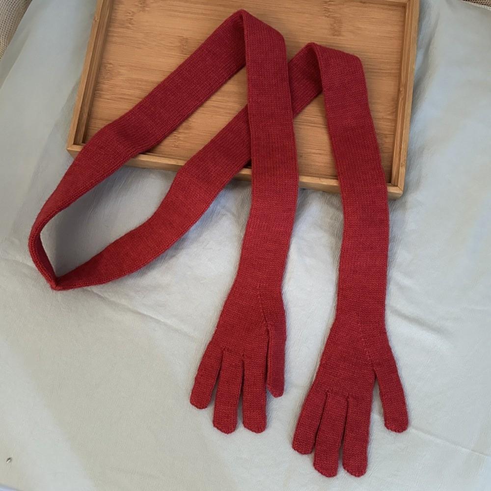 Acrylic Fibers Little Palm Scarf Lightweight Creative Belt Fashion Long and Thin Scarf  Unisex