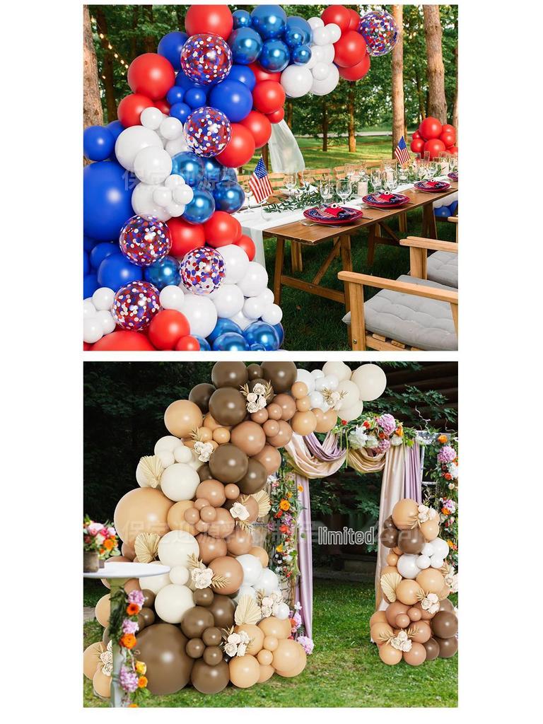 Sada balónků v jednotné barvě pro svatby, Valentýna a tématické večírky