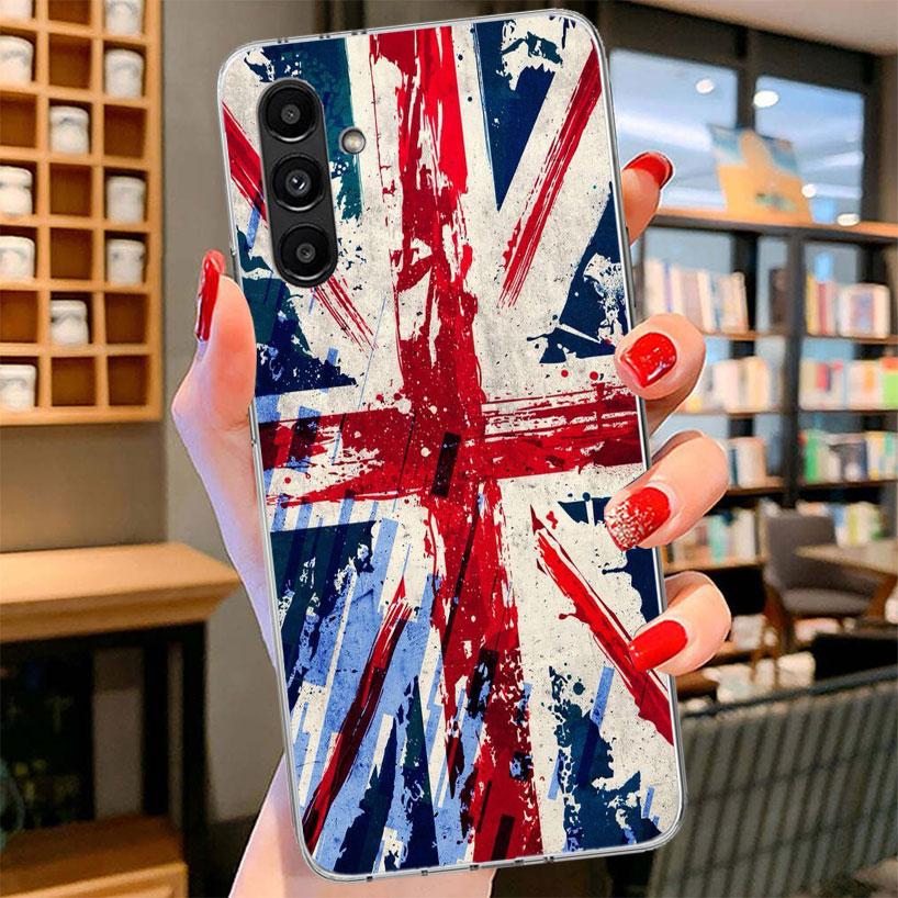 Union Jack England UK Flag Phone Case For Samsung Galaxy A17 A37 A57 A16 A26 A36 A56 A15 A25 A35 A55 A14 A24 A34 A54 A13 A23 A33