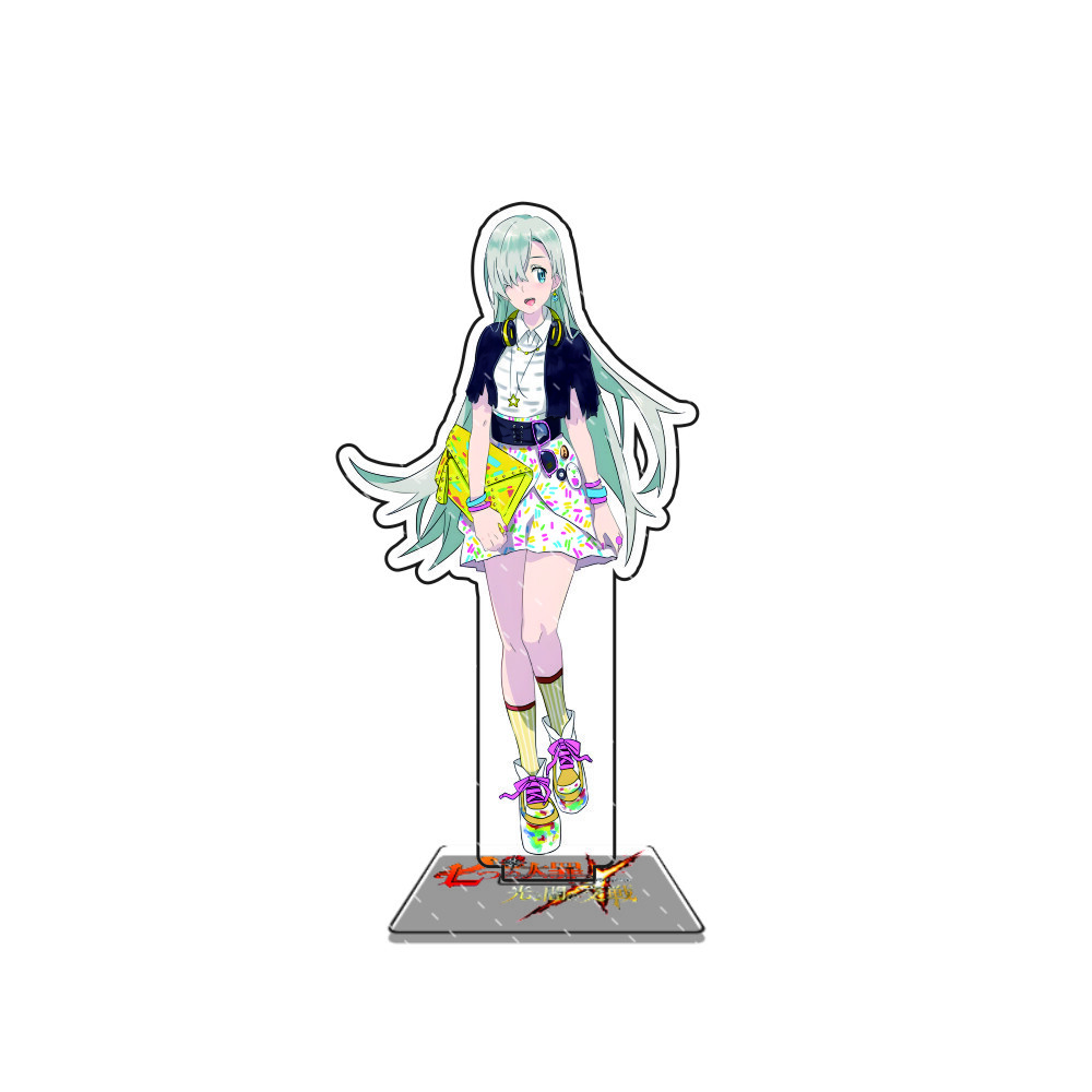 Anime Die Sieben Todsünden 15cm Acryl-Ständer Modellfigur Cosplay Plattenhalter Topper Fans Weihnachts-Schreibtisch-Dekoration Geschenk