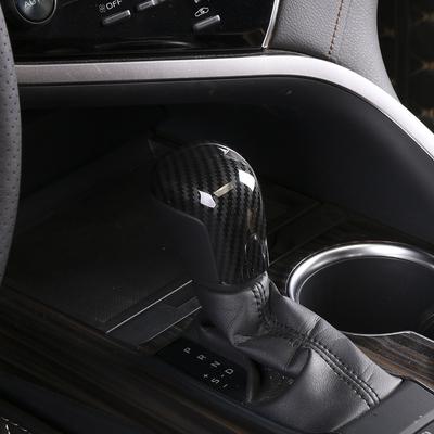 Carbon Fibe Schaltknauf Dekoration Abdeckung Aufkleber Für Toyota Camry 8TH XV70 2018 Zubehör