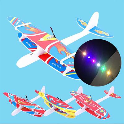 Plane Model Outdoor Toy  Foam Airplanes Capacitor Electric Plane Hand Launch Throwing Glider Aircraft Inertial Foam Toy