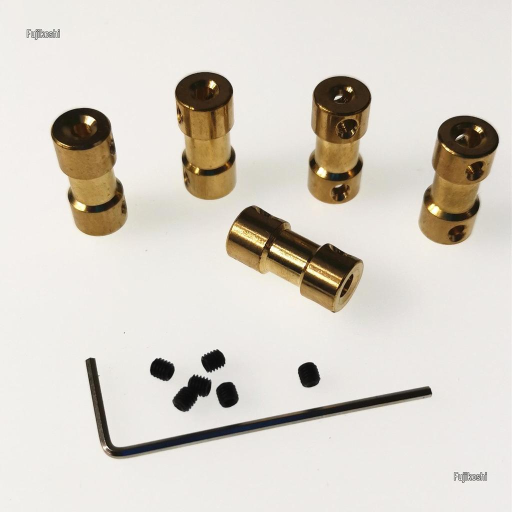Brass Motor Shaft Coupler for Model Airplanes & Cars