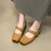 New Women's Square Toe Women Ballet Flats Shoes Shallow Elastic Band Autumn Ladies Comfort Soft Sole Ballerina Shoes