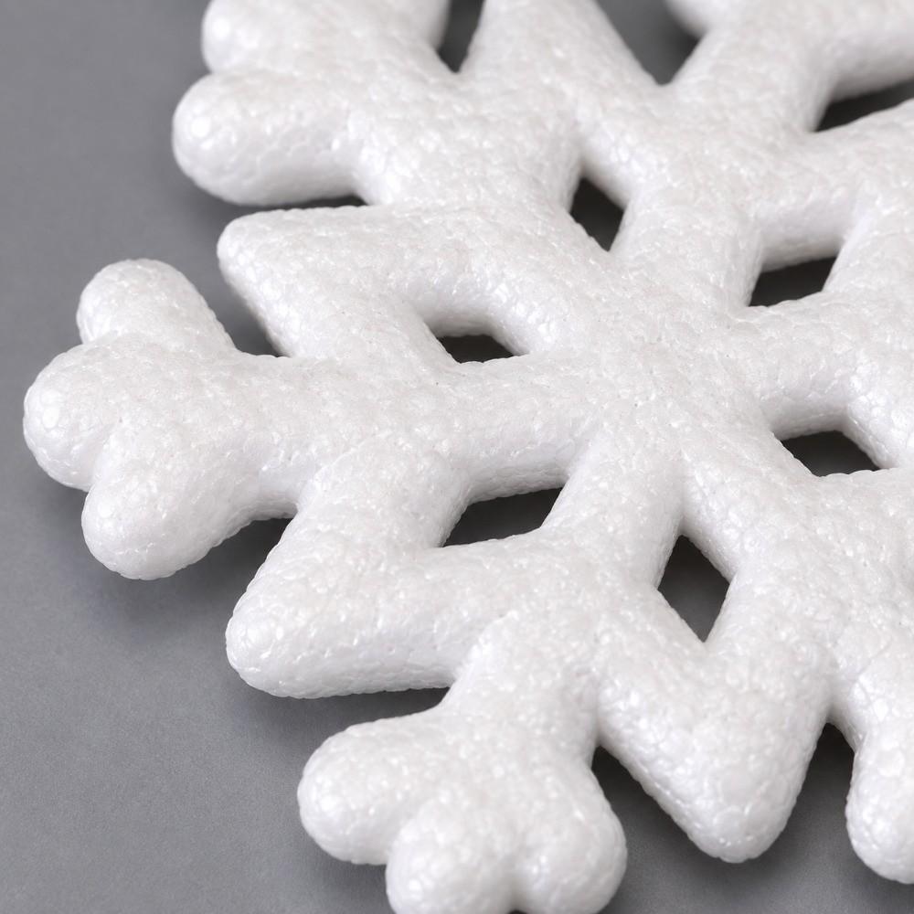 5/10pcs/Pack 8/20cm White Snowflakes Foam Window Decorations For Christmas Party Decor