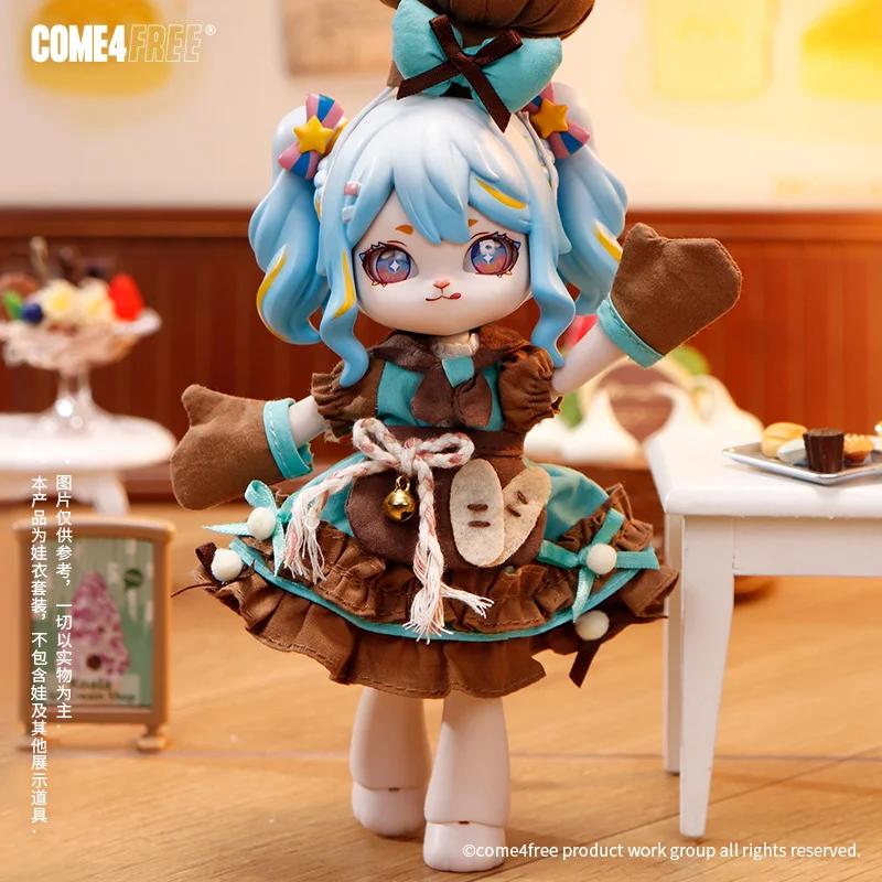 COME4FREE Daily Series 12 Bjd Doll Clothes OB11 Doll Girls Diy Skirt Toys Cute Action Figure Accessories Cartoon Decor Gifts
