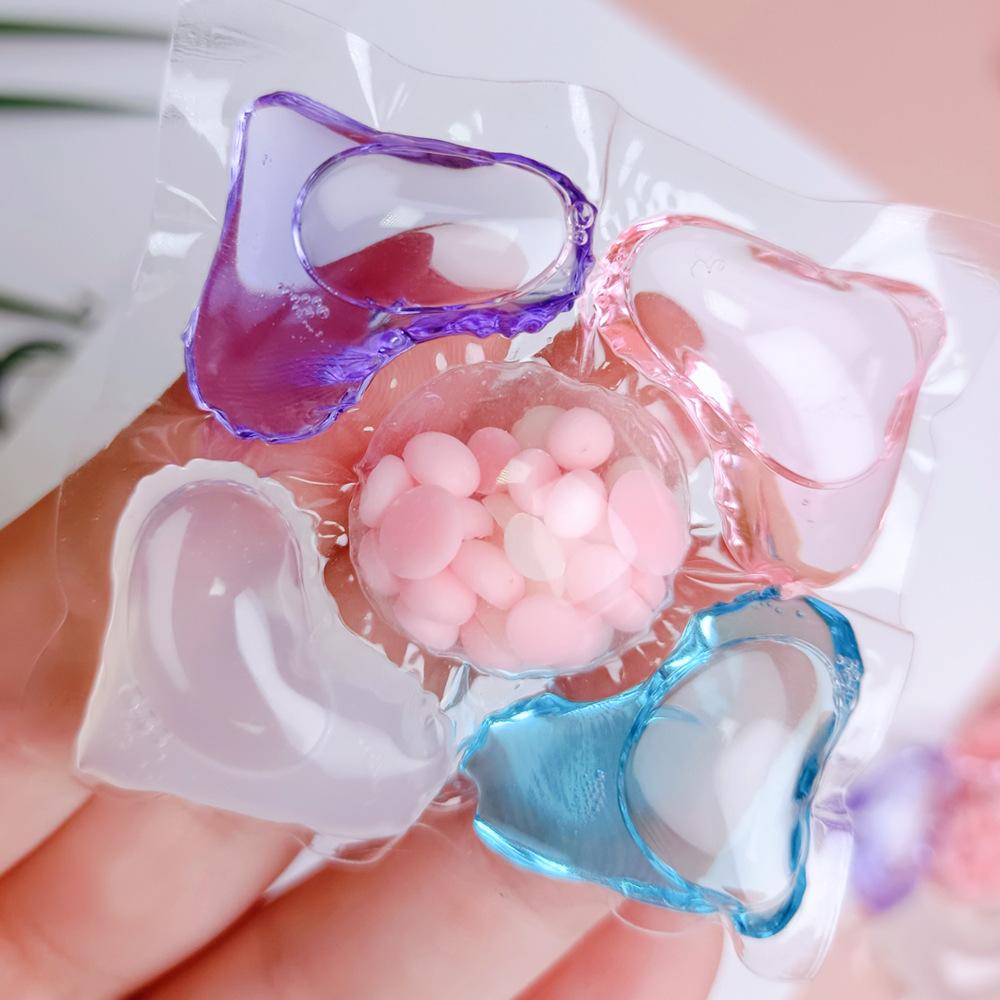 

30/50 шт. Ароматические шарики для стирки Ароматические шарики Одежда в коробке Чистка и удаление пятен Шарики для стирки Концентрированные шарики для стирки 30pcs разноцветный