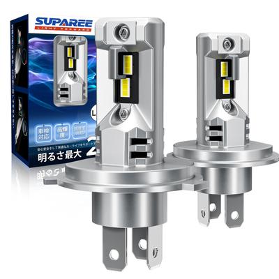 SUPAREE H4 LED Headlight, Burst Light, Hi/Lo, 14,000 Lm, 20W X 2, 6,500 K,