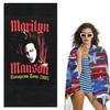 1pz Asciugamano da Spiaggia a Tema M-Marilyn Manson Stampato HD Resistente allo Sbiadimento Morbido Delicato sulla Pelle per Palestra Bagno Piscina Accessori da Spiaggia