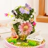 Wooden Material DIY Miniature Kit 3D Stereoscopic Art Craft Garden Miniature Model Kit Collectible Ornament
