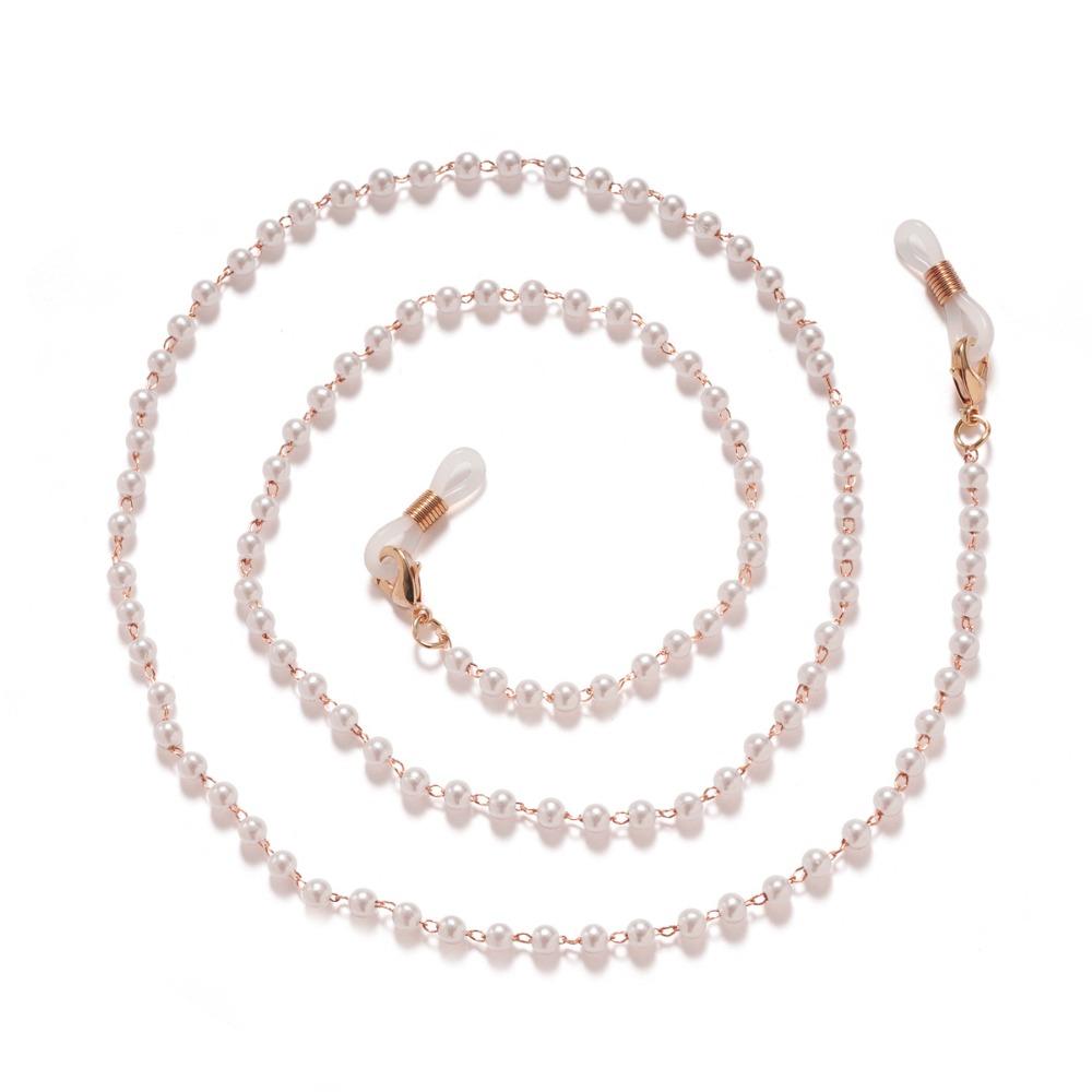 Fashion Pearl Glasses Chain Metal Anti-loss Sunglasses Lanyard Multi-purpose Neck Strap Cords For Women Glasses