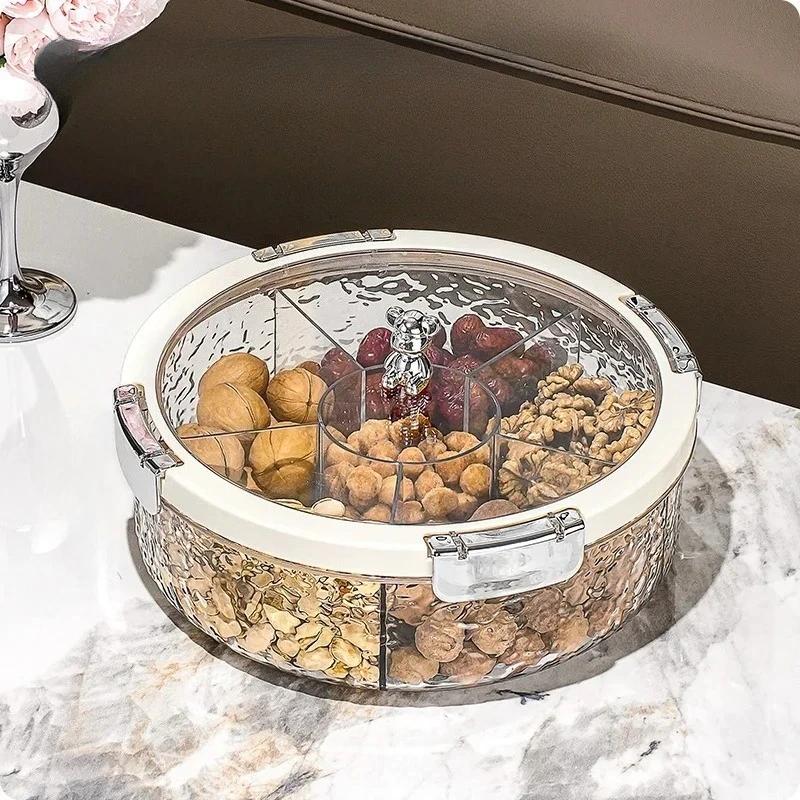 

Ripple Seal Snack Box Compartment Food Storage Tray Dried Fruit Snack Tray Snacks Nuts Storage Box Dried Fruit Tray белый