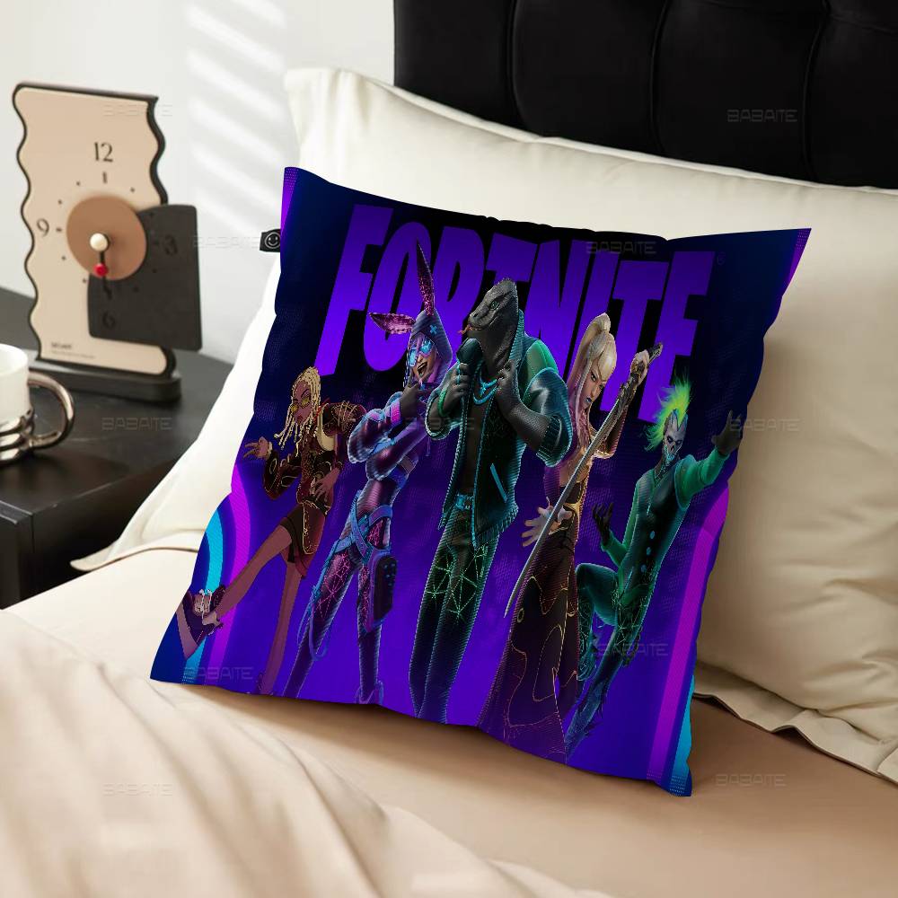 F-Fortnites Gaming Cushion Cover Car Throw Pillow Case For Sofa Car Christmas Gift 40X40Cm 45X45Cm