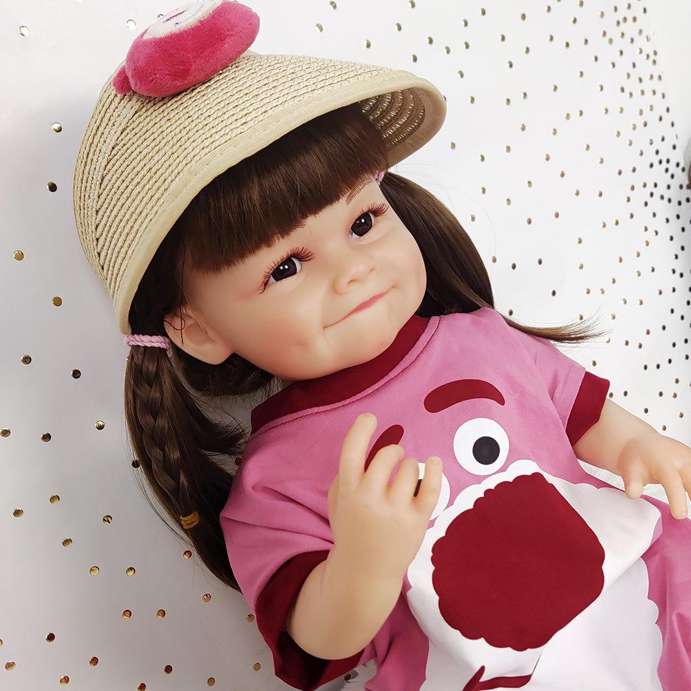 55cm Waterproof Vinyl Reborn Dimple Doll Playset