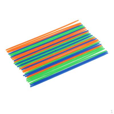38 Pieces Colored Plastic Rod Painting Art Marbling Supplies Craft DIY