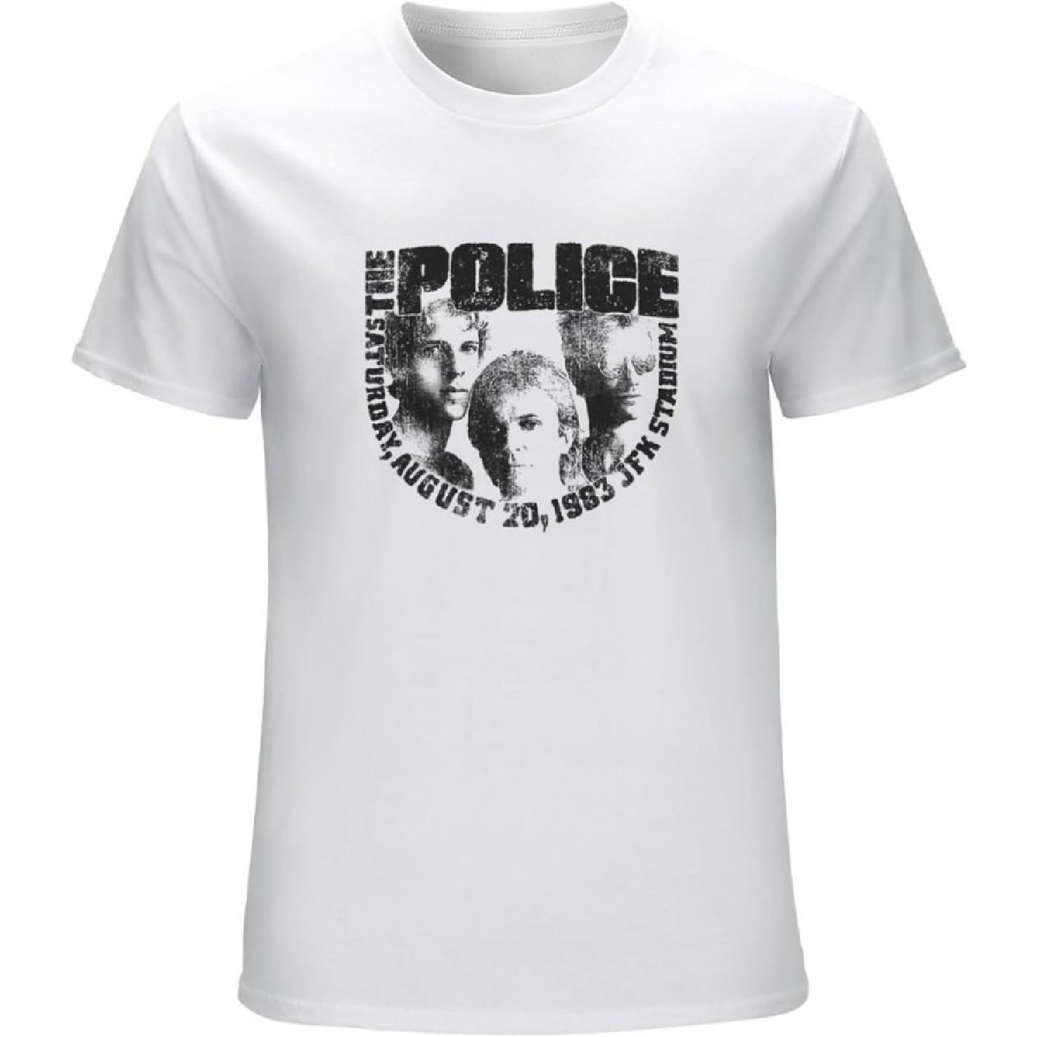 DOO MJUGG Men s The Police Band Vintage, Cotton Tee T-Shirts White XXXXXL белый