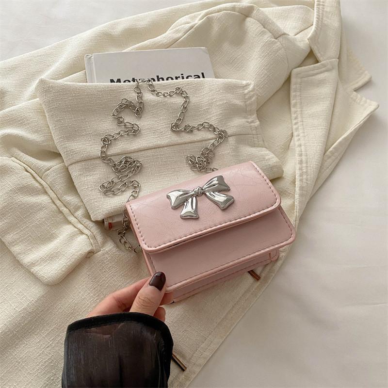 Stylish Korean Fashion Pu Leather Crossbody Bag Trendy Butterfly Flap Bag For Women